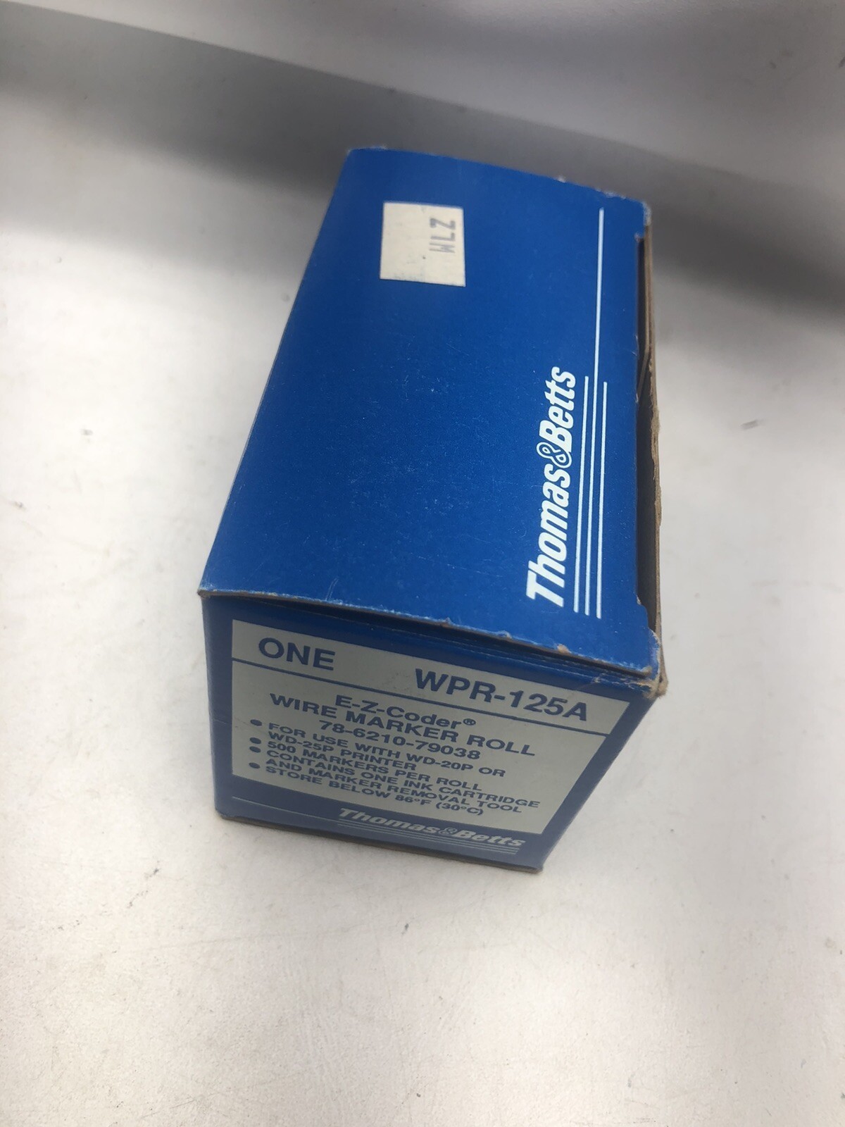 NEW WPR-125A E-Z-CODER WIRE MARKER ROLL FOR WD-20P OR WD-25P 500 COUNT ROLL