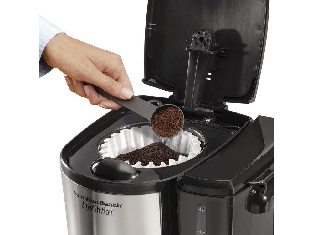 Hamilton Beach 47900 Black Brew Station 12-Cup Dispensing Programmable Coffeemak