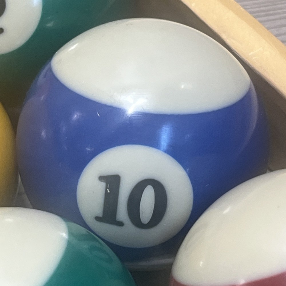 Billiard Pool Balls Complete Set as Shown With Racks