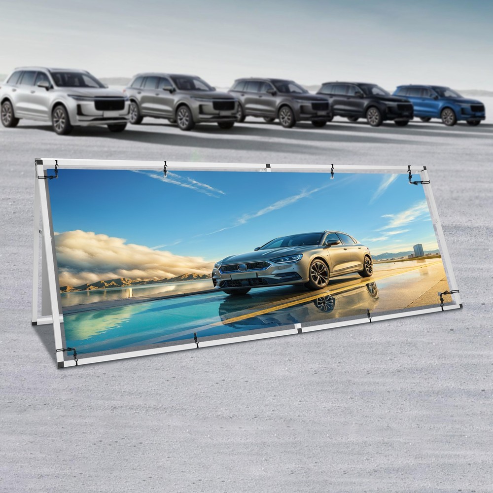 A-Frame Double-Sided Poster Stand for Effective Display, Portable & Durable