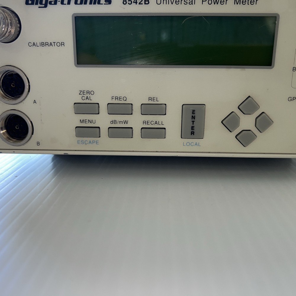 GIGATRONICS 8542B UNIVERSAL RF POWER METER - Version 3.27 Options 02/04