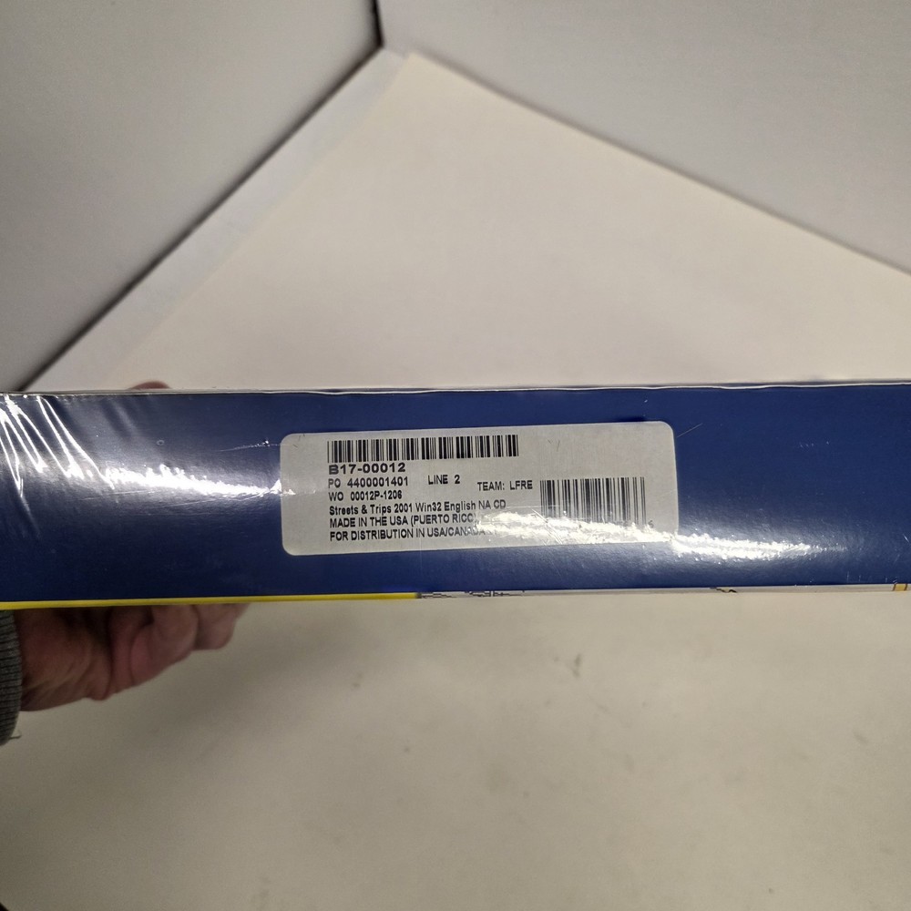 Vintage Microsoft Streets & Trips 2001 PC Software Program Brand, New Sealed