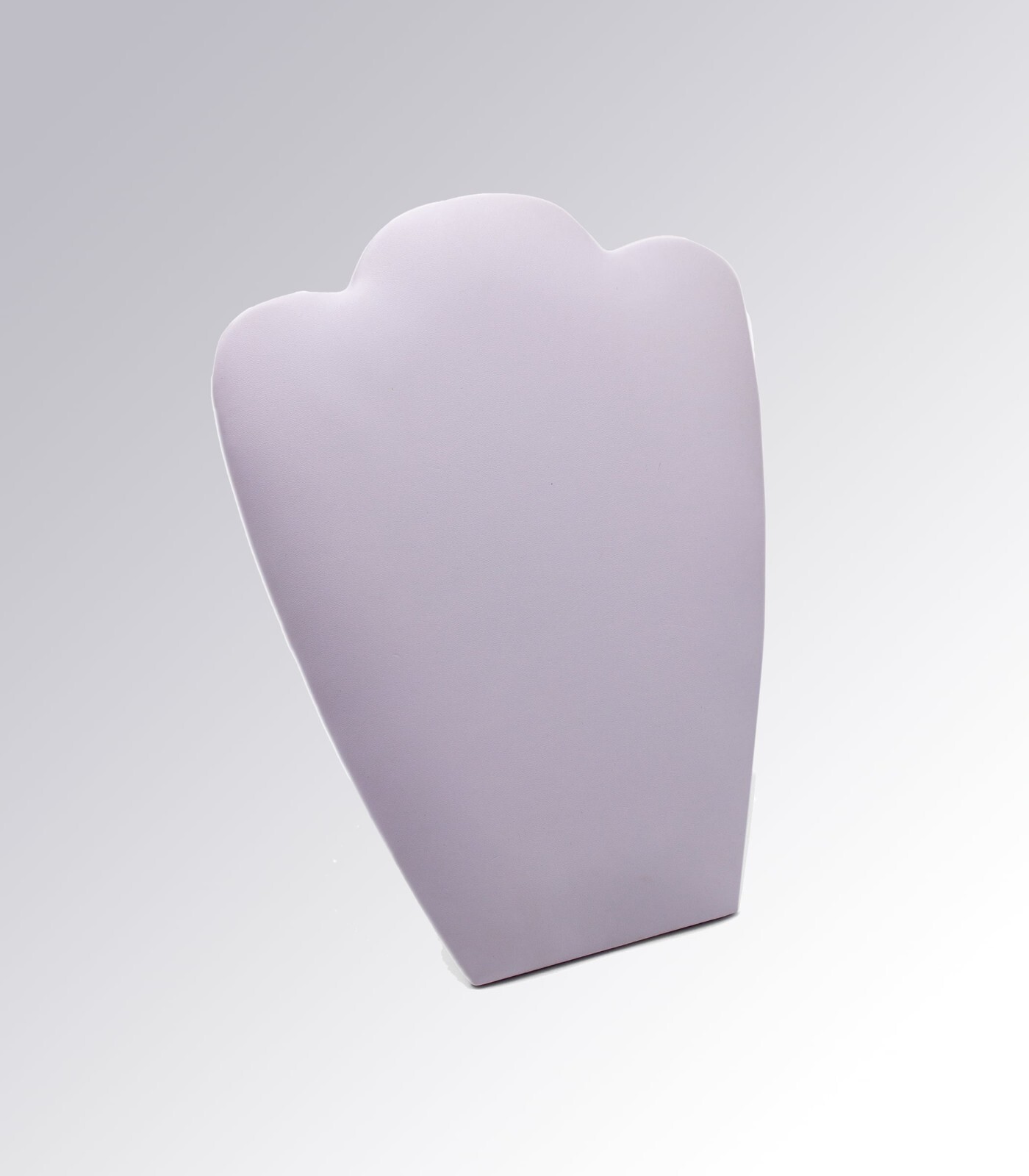 Necklace Display Easel White Leatherette Jewelry Chain Display Easel Stand 12"H