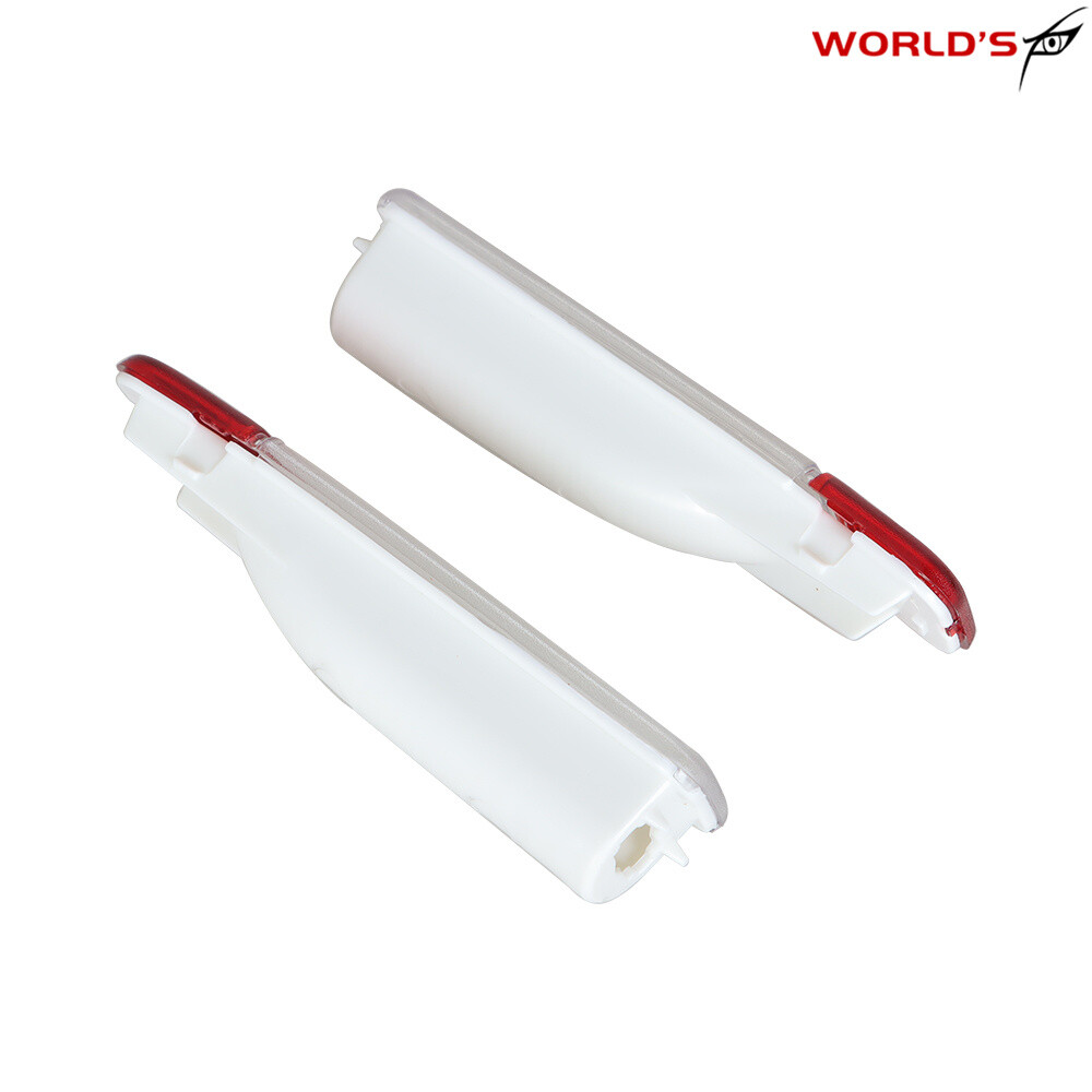 For 01-06 Chevy Silverado GMC Sierra Pair Plastic Door Reflector Light Panel L+R