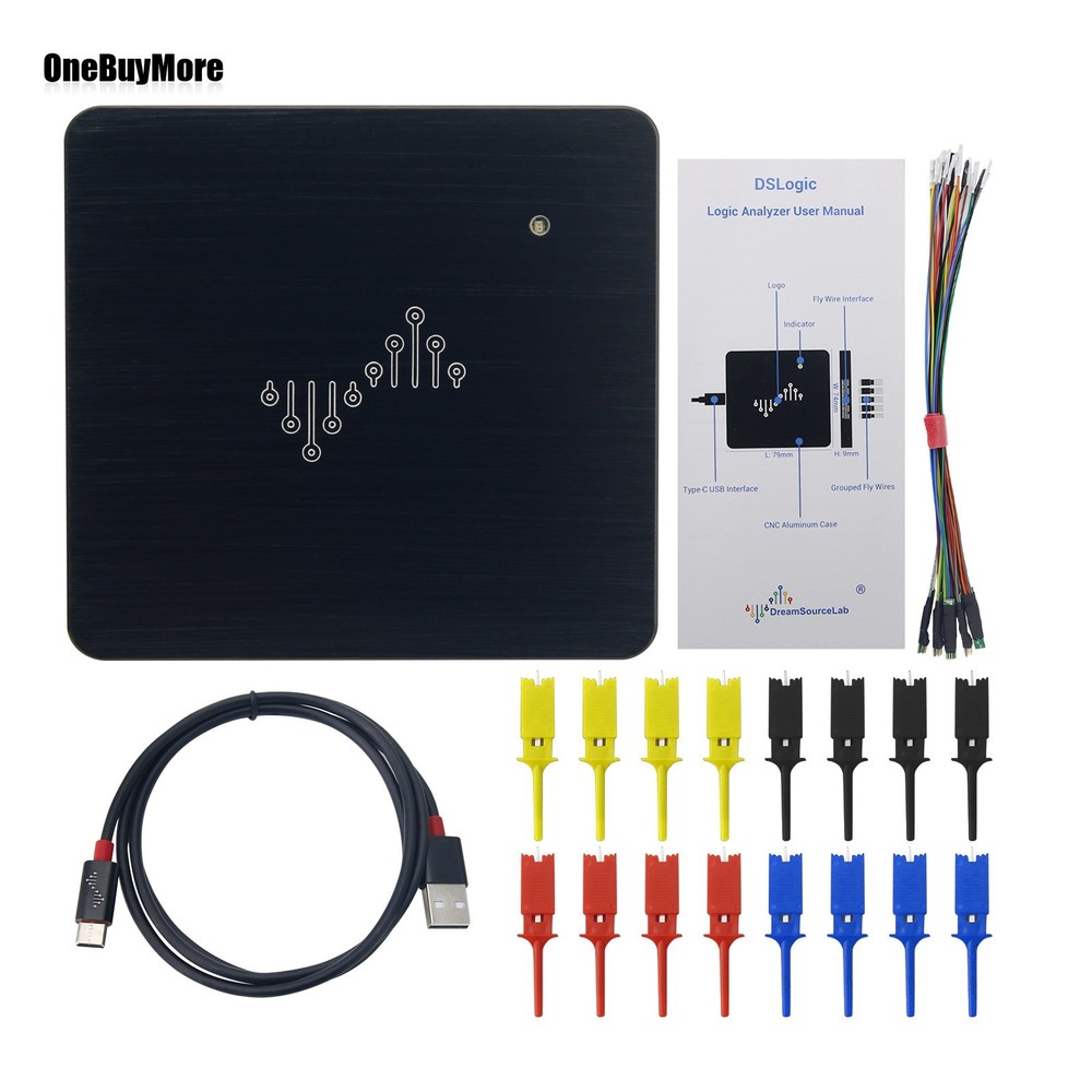 DSLogic U2Basic 16CH Logic Analyzer USB 2.0 100MHz Sampling Rate 64Mbits