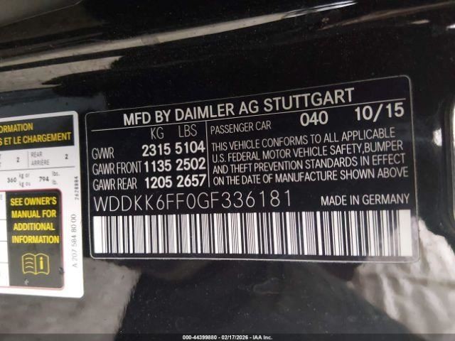 Steering Column 207 Type Floor Shift Memory Fits 14-17 MERCEDES E-CLASS 1027139