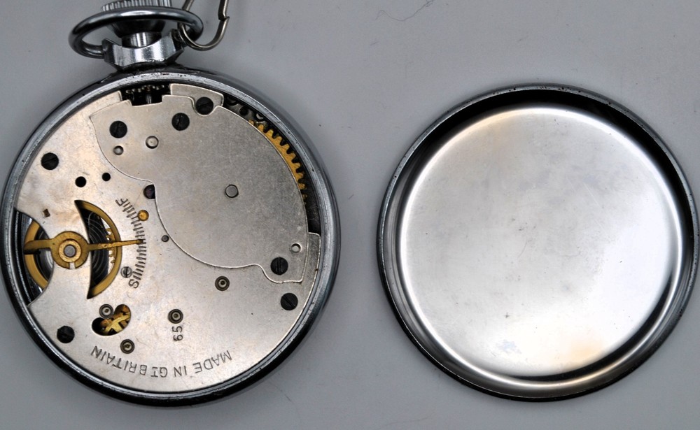 Smith chrome plated pocket watch