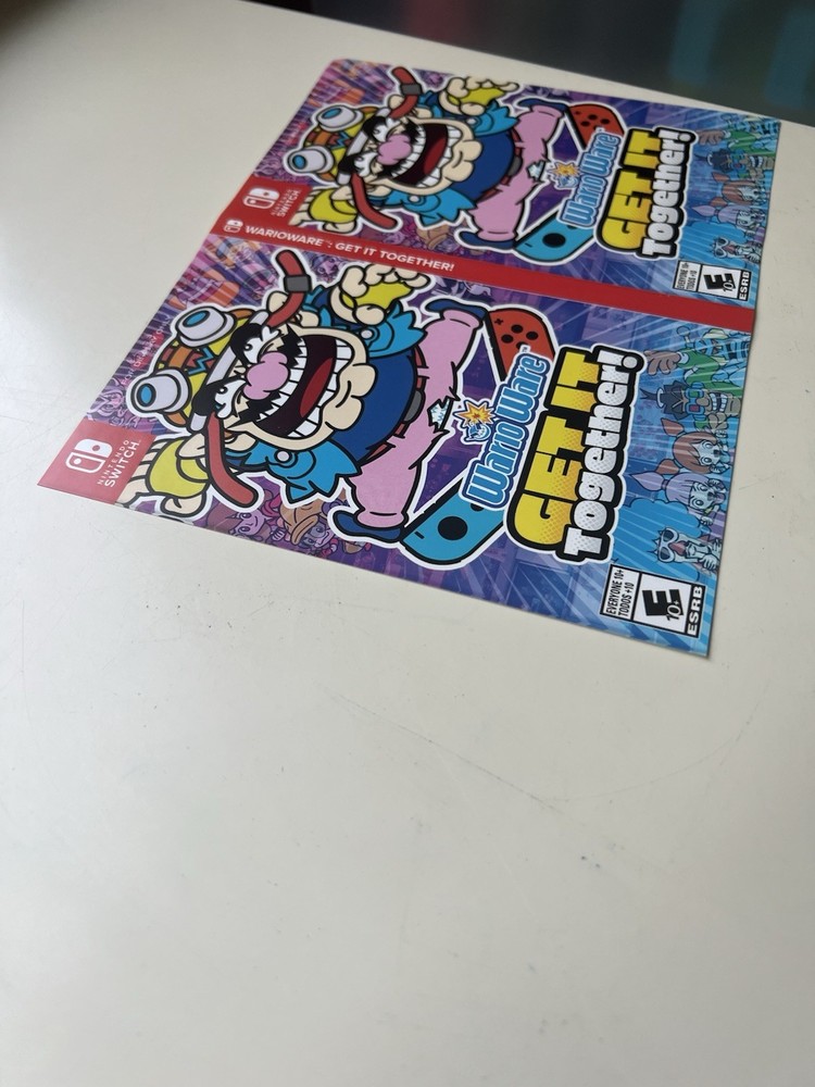 WarioWare Get It Together! Nintendo Switch For Display Only Case Artwork