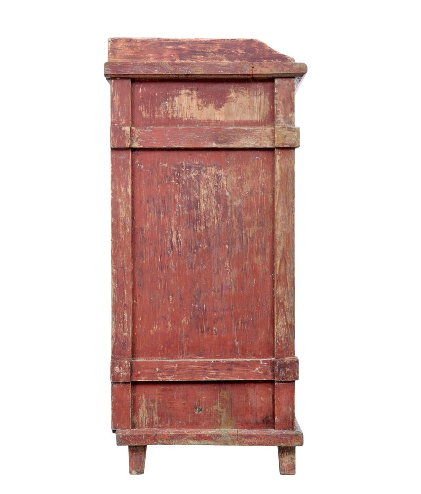 EARLY 19TH CENTURY RUSTIC SWEDISH PAINTED SIDEBOARD