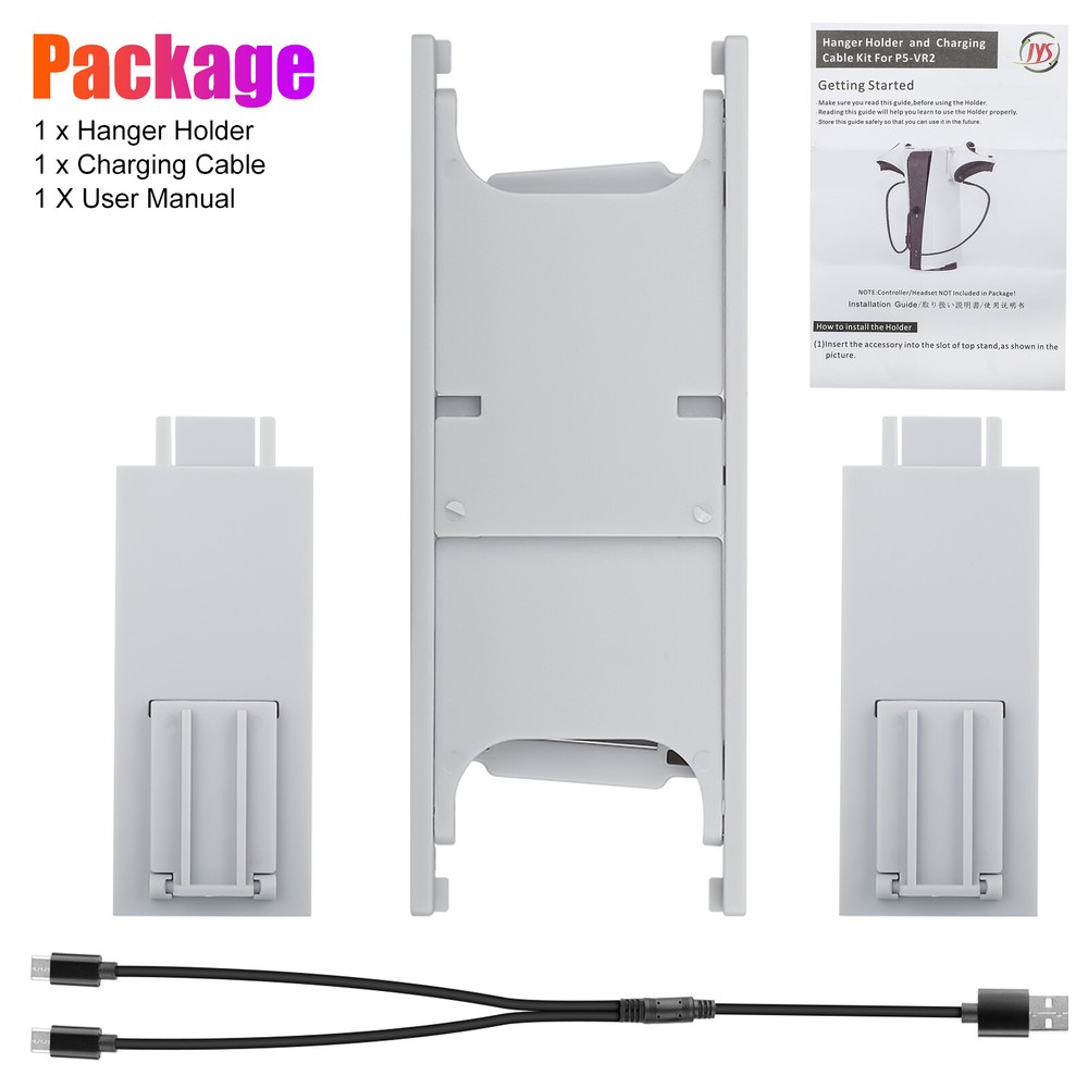 Controller Charger & Storage Bracket for PS VR2 Accessories Gaming Headset Stand