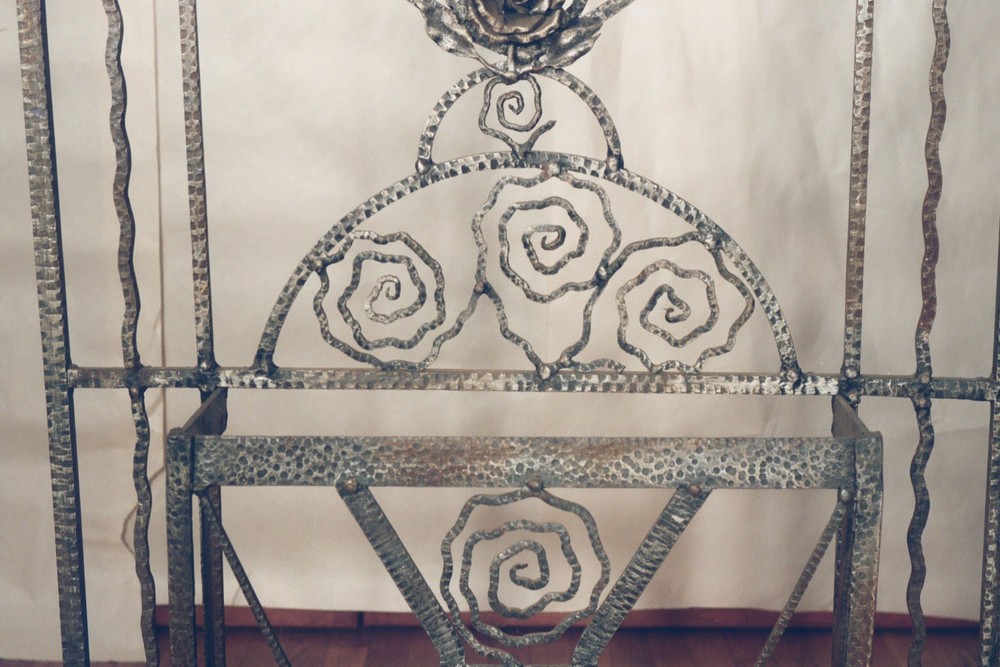 Art Deco Wrought Iron Hall Tree