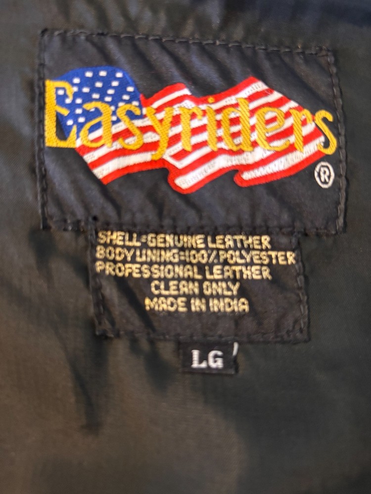 Leather Chaps Easyriders Black LG
