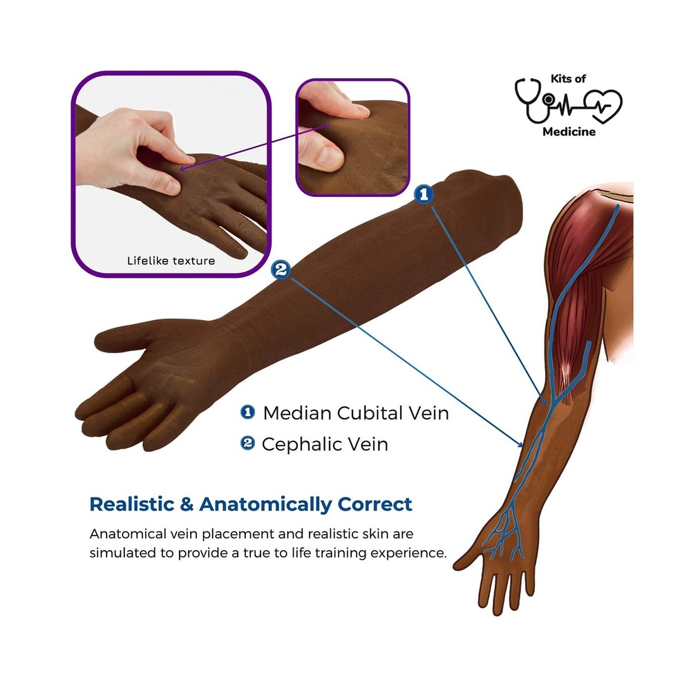 Phlebotomy Training Kit | IV, Venepuncture, Phlebotomy Arm Practice Kit | Phl...