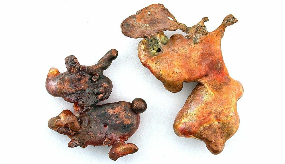 TWO ARIZONA COPPER NUGGET CN9