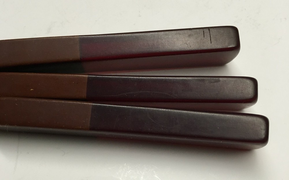 3 pcs Stainless 2-Tone Bakelite Flatware Knives