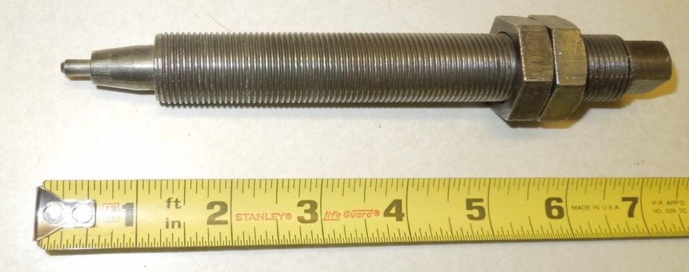 CHICAGO RIVET PRESS LOWER ANVI....USED...(.800 O.D. THREAD)...3/16" POST