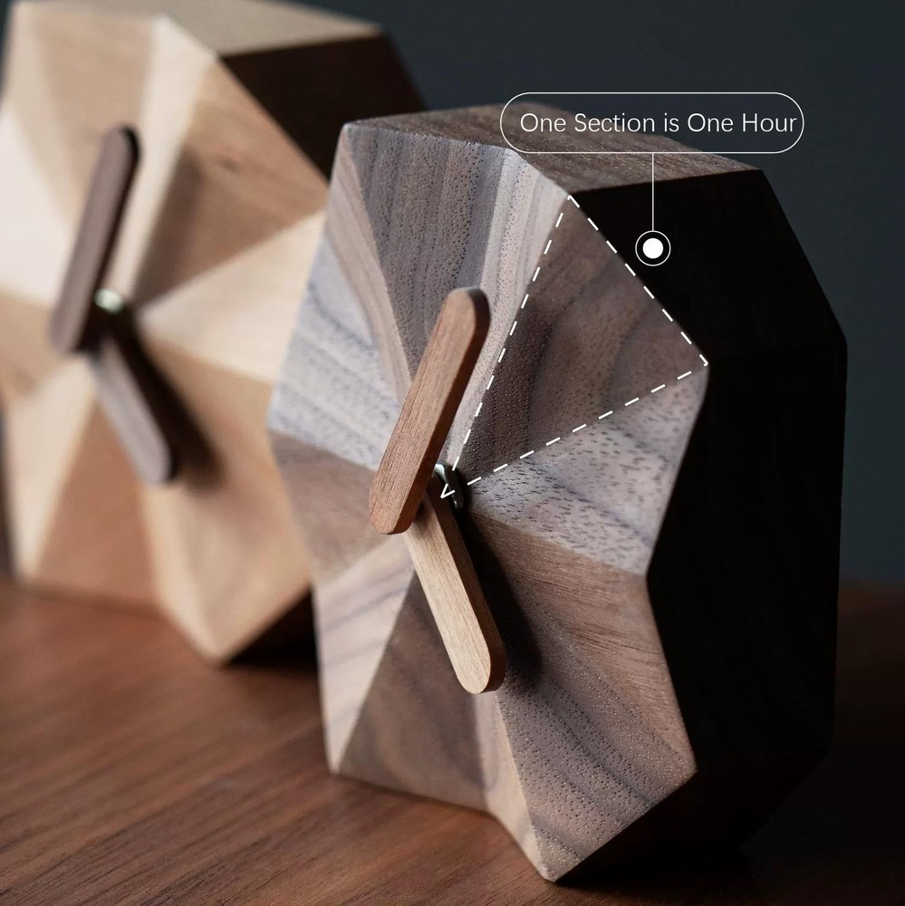 Desktop ClockWooden Desktop ClockDecorative Desk ClockMute Table ClockWooden ...