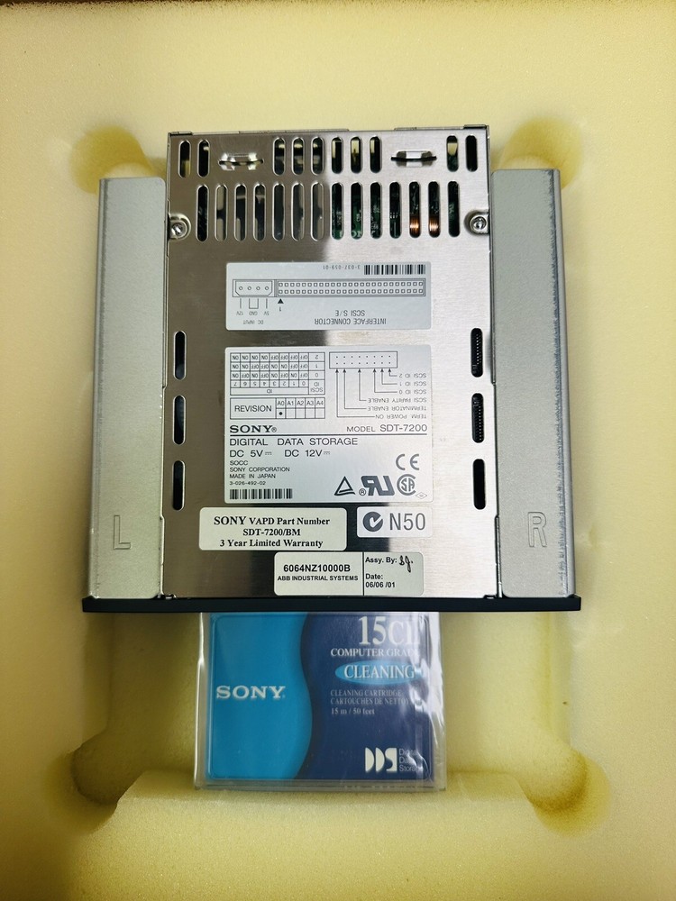Sony SDT-7200/BM Tape Drive