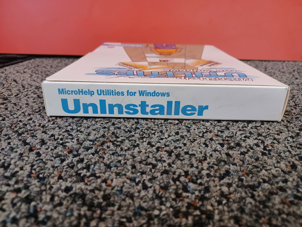 Vintage Windows 3.5" Floppy Disk MicroHelp Utilities for Windows Uninstaller