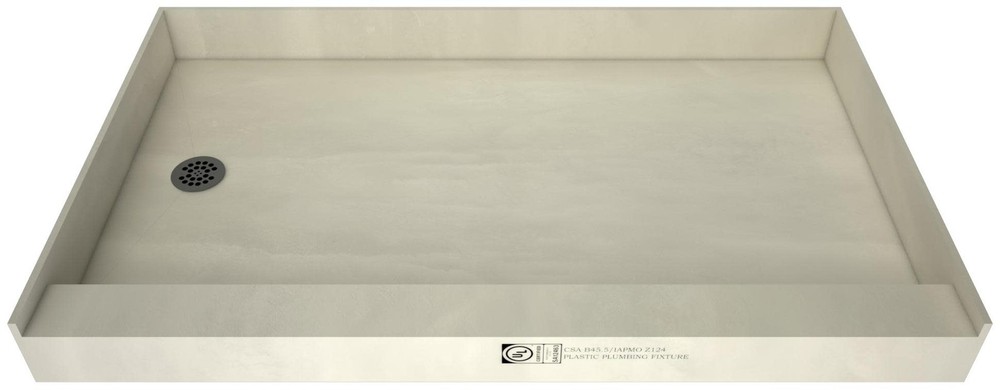 Tile Redi 3060L-PVC Redi Base 60" x 30" Rectangular Shower Base - Nickel