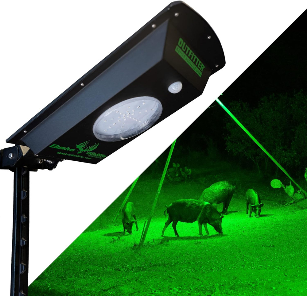 Kill Light Outfitter Motion-Activated Feeder Light, 20000 Lumen Solar Powered Gr