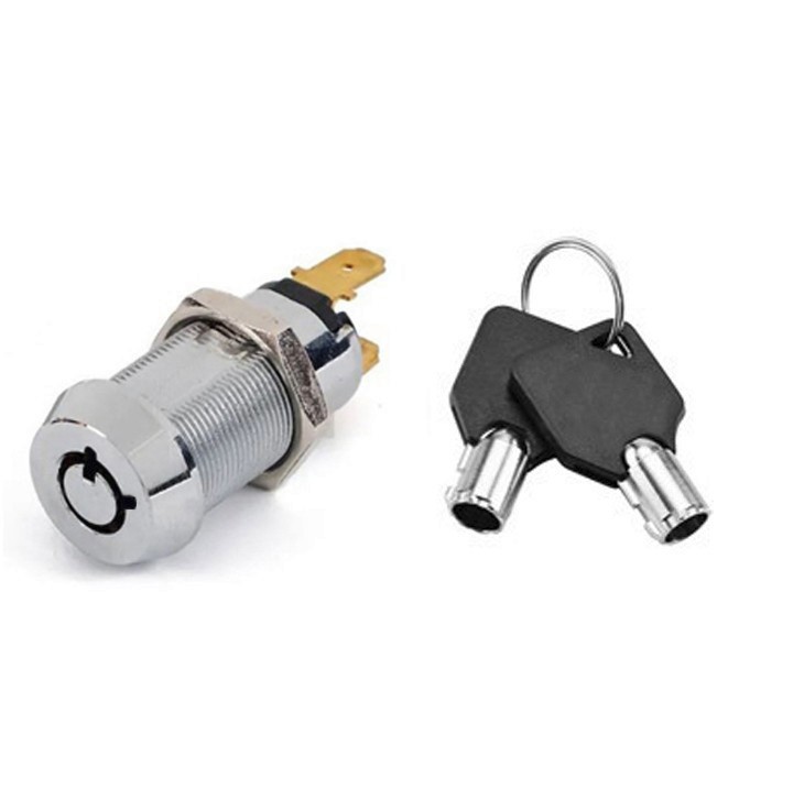 5 ON/OFF Lock Switch Electronic Key Switch Lock Keyed Alike Removable in On/ Off