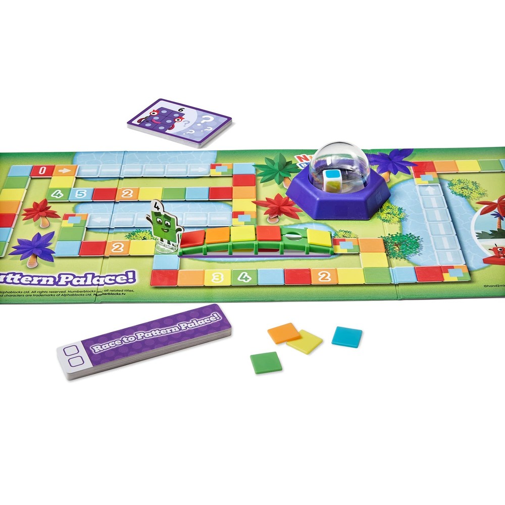 hand2mind Numberblocks Race to Pattern Palace! Board Game, Multiple Colors