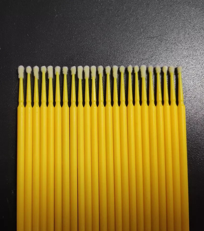100Pcs Micro Brushes Applicators Microbrush Dental Regular Fine Super Fine Eye