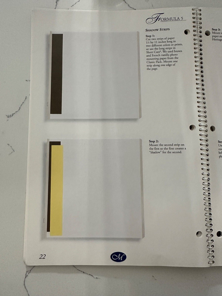 Creative Memories Collection/Fast Formulas/15 Page Layout Methods/1998 Spiral Bk