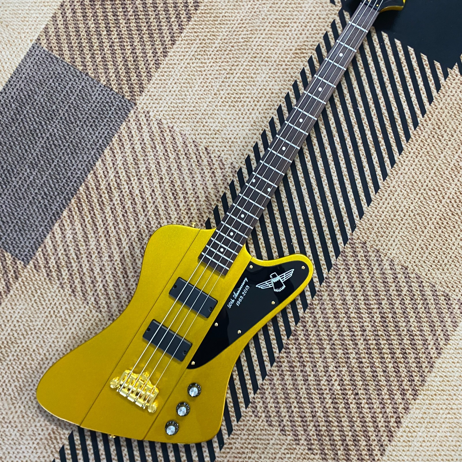 Bass Guitar Gold Mahogany Body 4String New Product