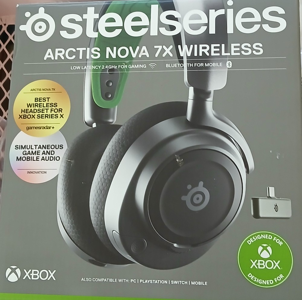 New SteelSeries Arctis 7X Wireless Multi-Platform Gaming Headset See Description