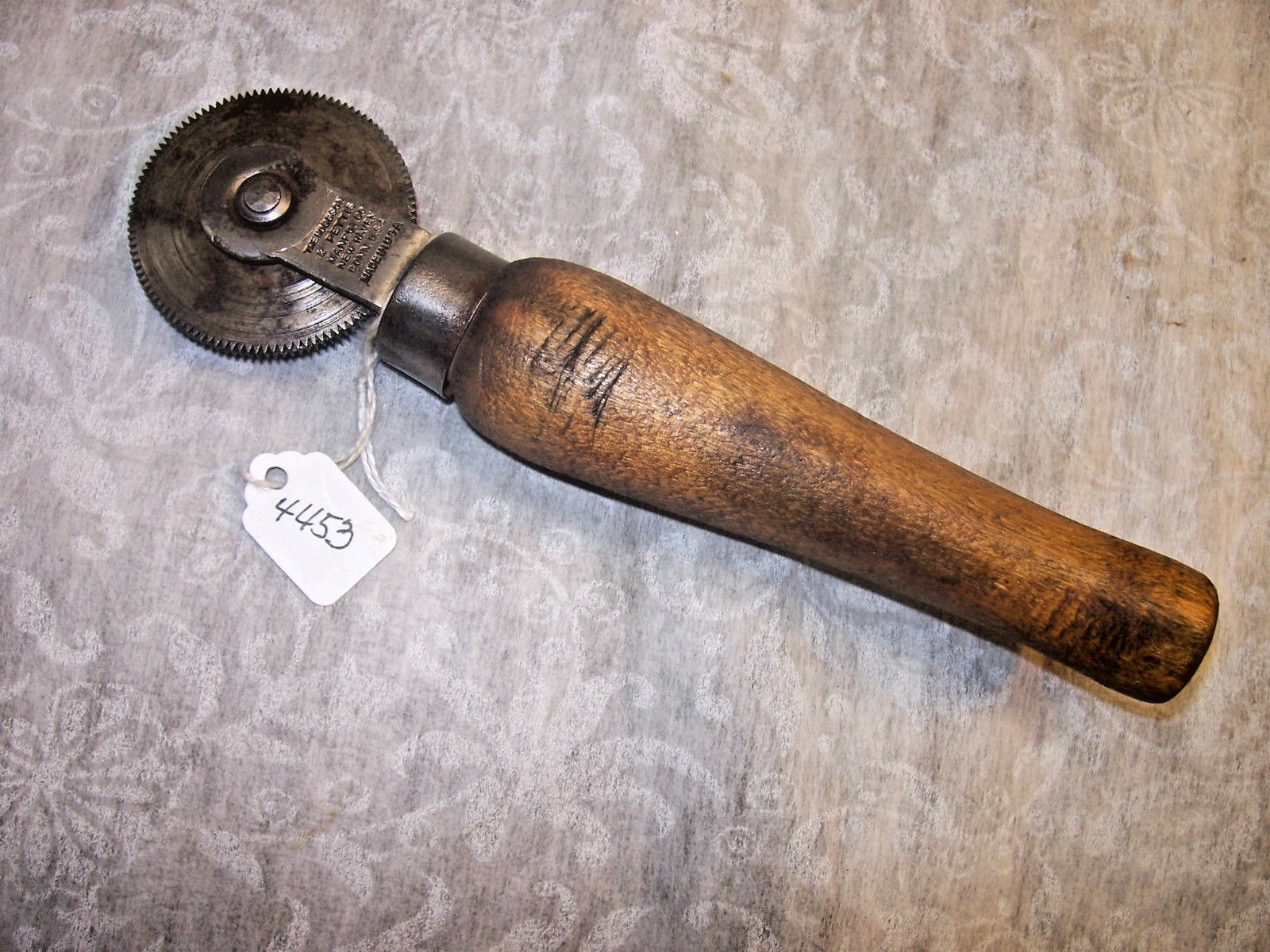 Leather Marking Tool, Early "The Hoggson & Pettis Mfg. Co." Ball Bearing Roller
