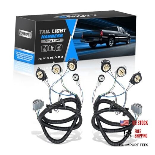 Left Driver and Right Passenger Side Tail Light Direct Wiring Left & Right