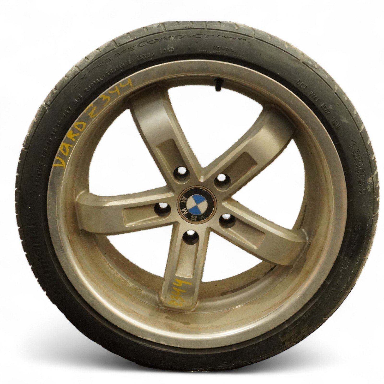 03-08 Bmw Z4 E85 Wheel Rim Alloy 18X9.5J 5Lug-120Mm 5 Spoke Aluminum W Tire OEM