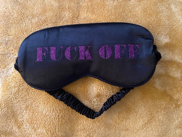 Humorous #UCK OFF  Sleeping Blindfold Eye Mask