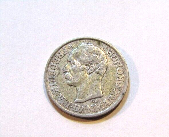 Denmark 1907 25 Ore Silver Coin