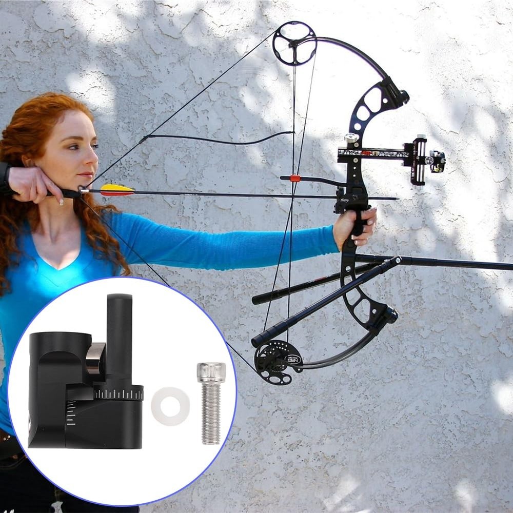 Archery Single Side Adjustable V Bar Mount,Compound Bow Quick Release Improve...