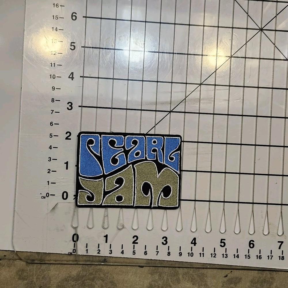 PEARL JAM EMBROIDERED PATCHES (2) / 1 LARGE & 1 SMALLER