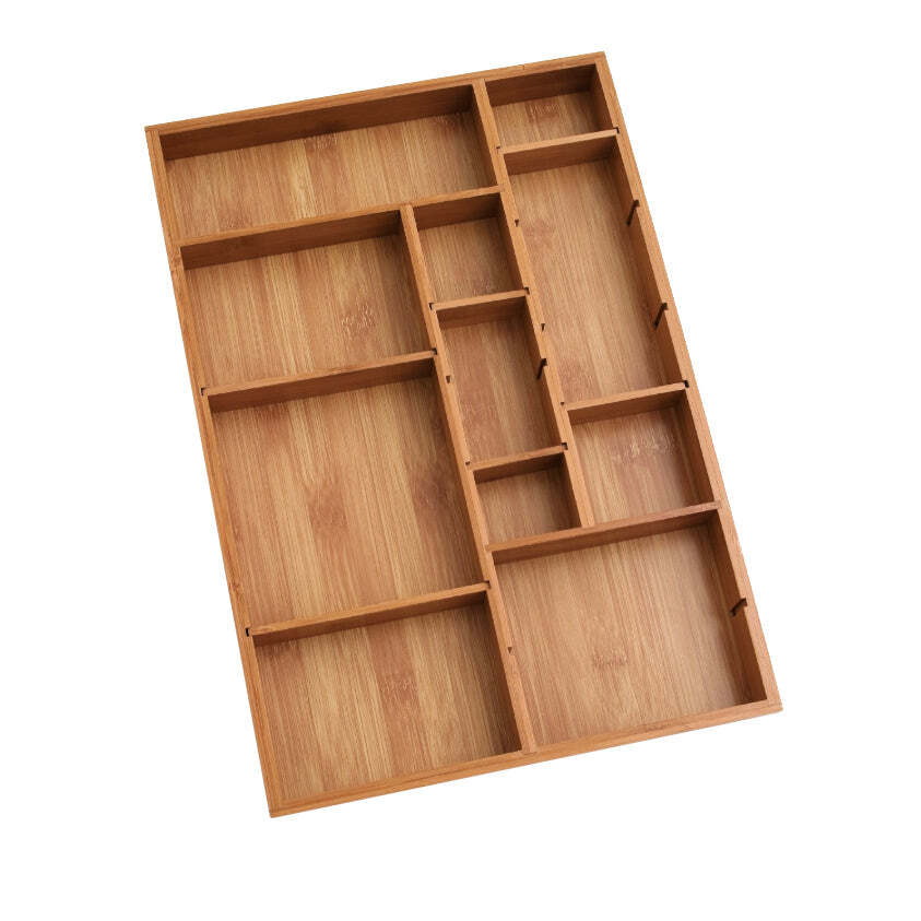 Lipper International Bamboo Adjustable Drawer Organizer
