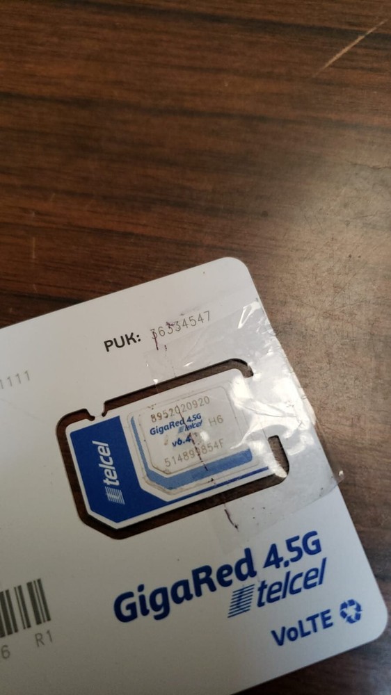 Telcel 5G Lada CDMX Chip