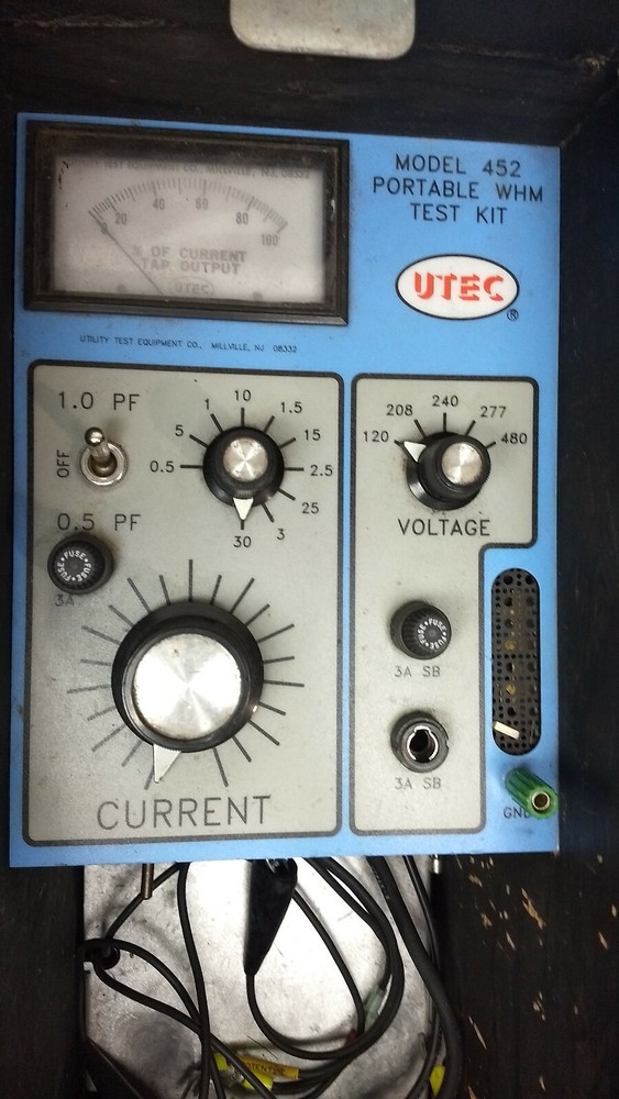 Utec Model 452 Portable WHM Test Kit with Leads and Case (#1)