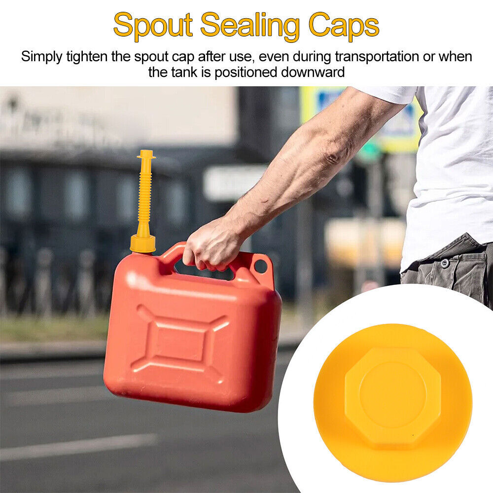 5X Replacement Gas Can Spout Nozzle Vent Kit For Plastic Gas Cans Old Style Caps