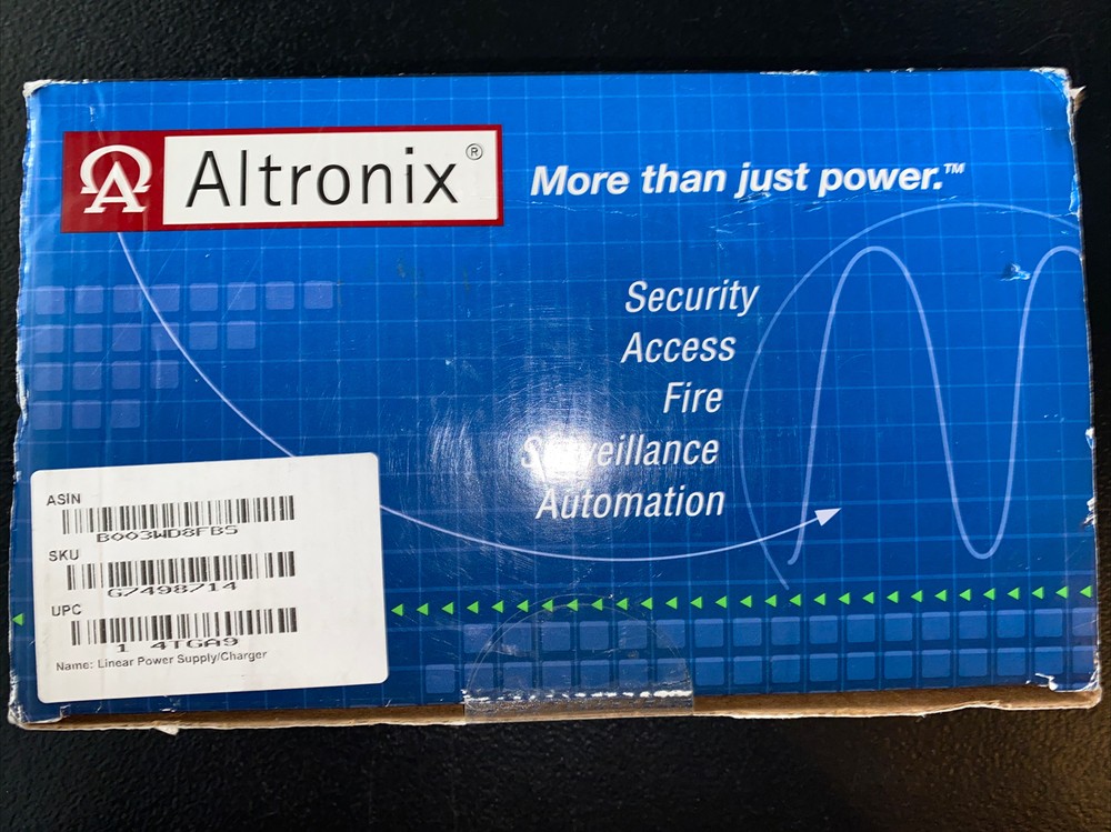 Altronix Lps3 Linear Power Supply/Charger Open Box