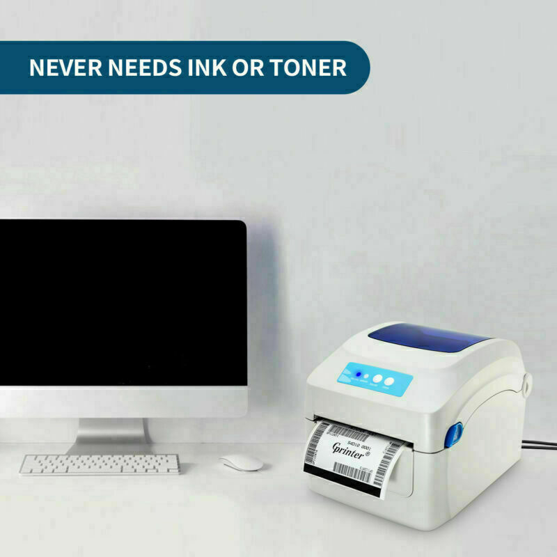 Shipping Label Printer Direct Thermal Barcode USB printer With 6 Rolls labels