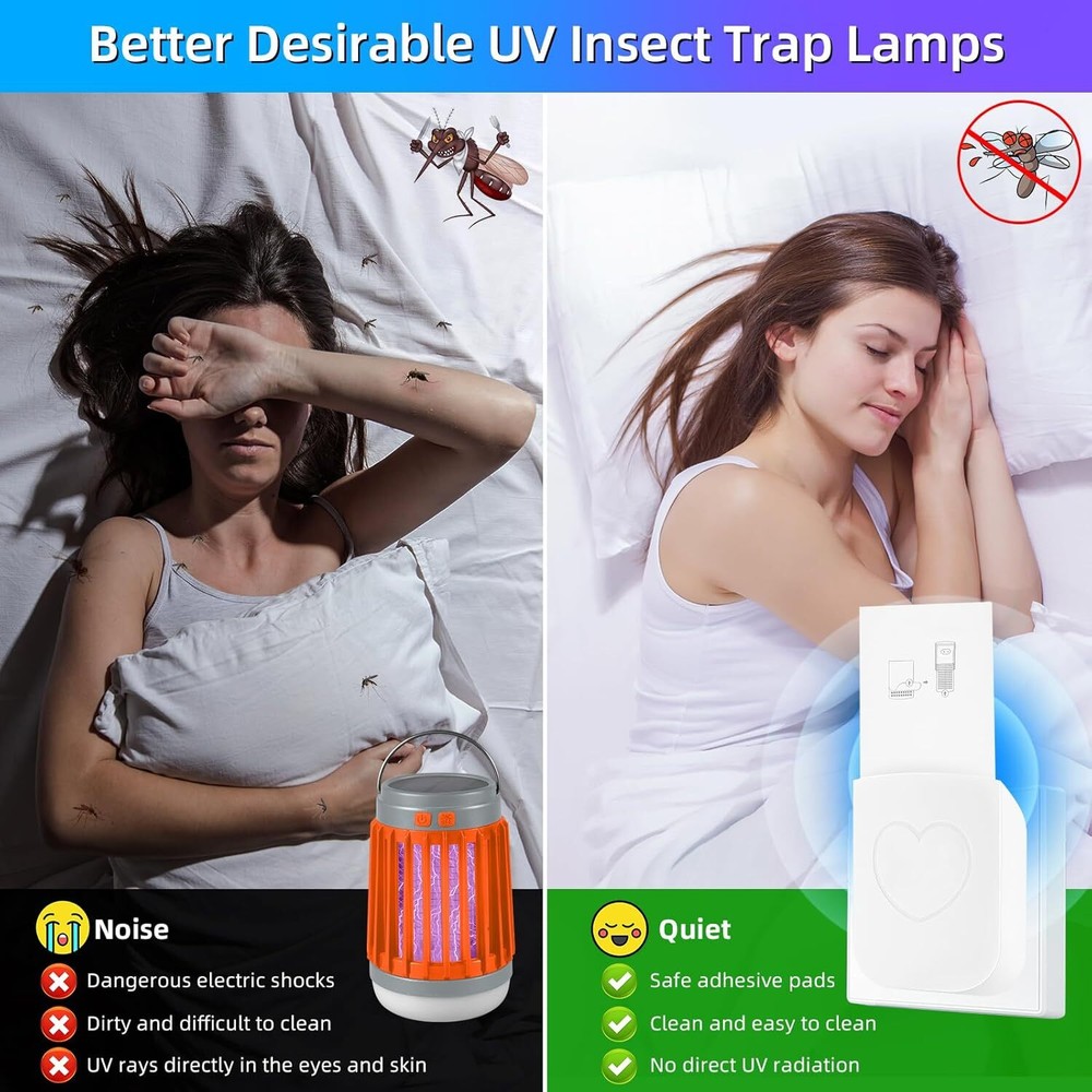 Indoor Flying Insect Trap UV Night Light Bug Catcher