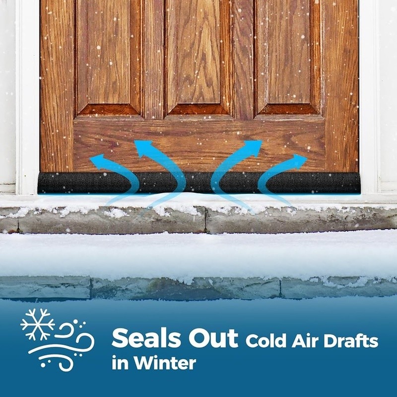 Adjustable Draft Stopper Triangular Door Guard Wind Dust Sound Blocker New