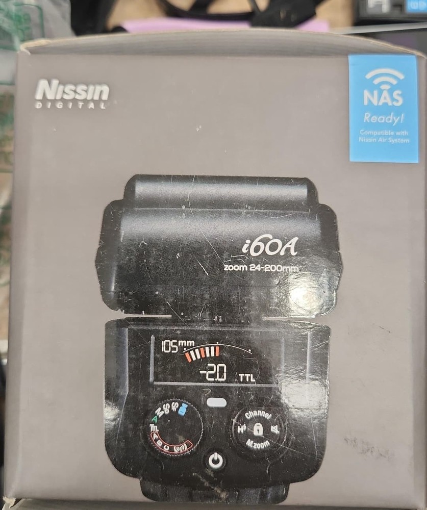 Nissin i60A Flashgun for Sony Camera Open box