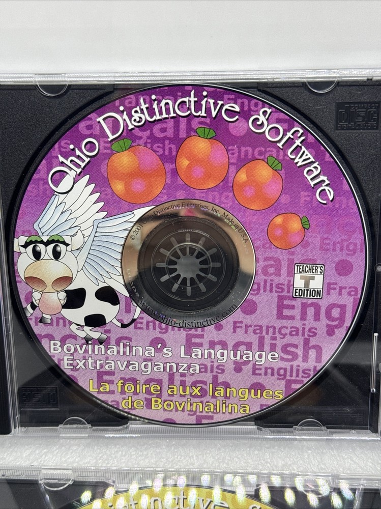 Set 4 Ohio Distinctive Software CD Bovinalina’s Language Extravaganza Teacher Ed
