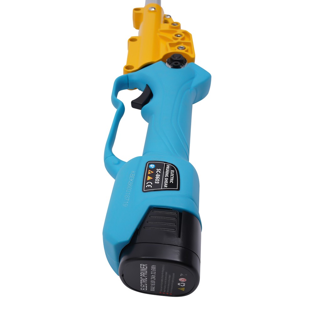 NEW Cordless Electric Pruning Shears+Extension Pole Tree Branch Cutting Machine
