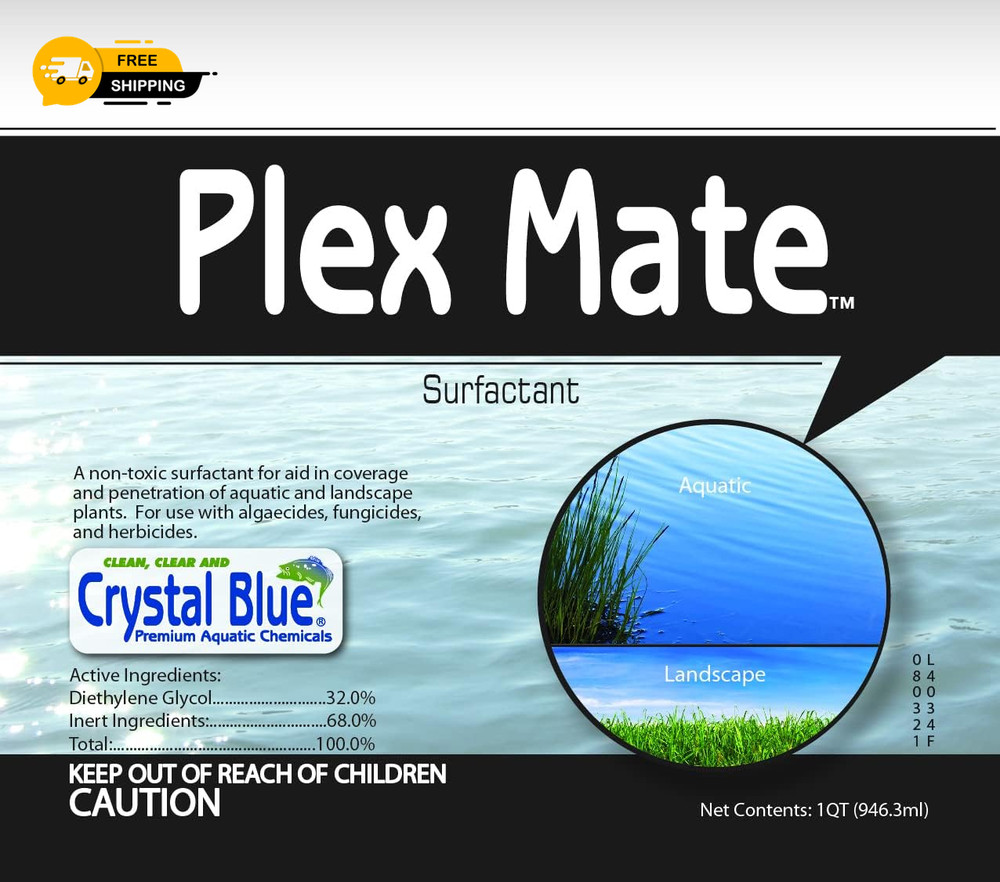 Plex Mate Aquatic Surfactant for Herbicides – Quart- Non-Ionic, Increase Product